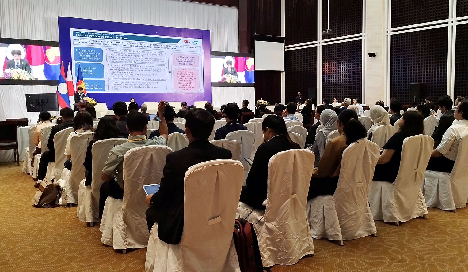 Photo: Launch of the ASEAN-Japan Cooperation Action Agenda on Plastic Pollution